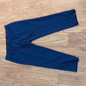 Combatant Gentleman Blue Wool Blend Flat Front Dress Pants Men's Size 36x30